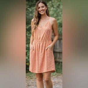 Patagonia Orange Tencel Sundress Size Medium